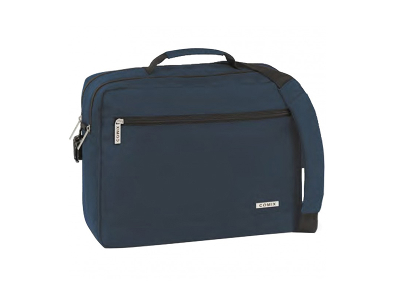 Piquadro - Borsa messenger in pelle con patta porta pc 14'' e tracolla